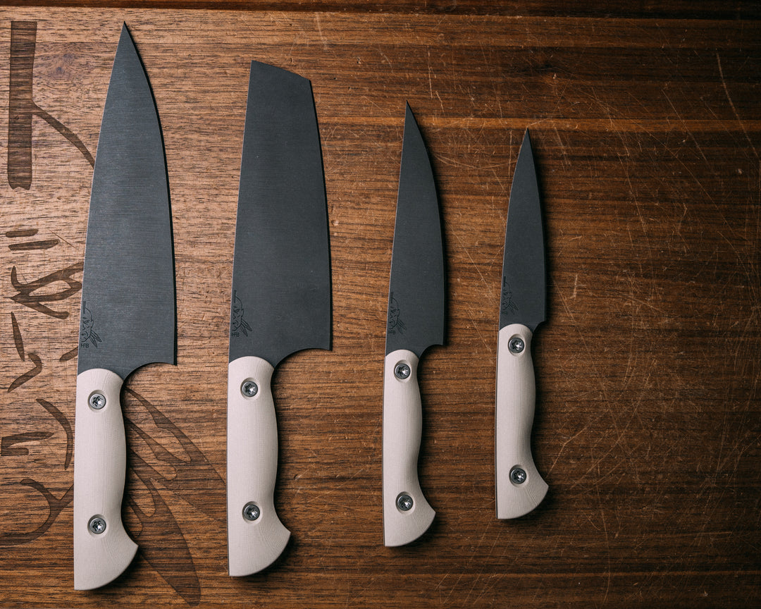 Chef Set - Desert Tan G10, Ti Torx Bolts, Smooth Grip