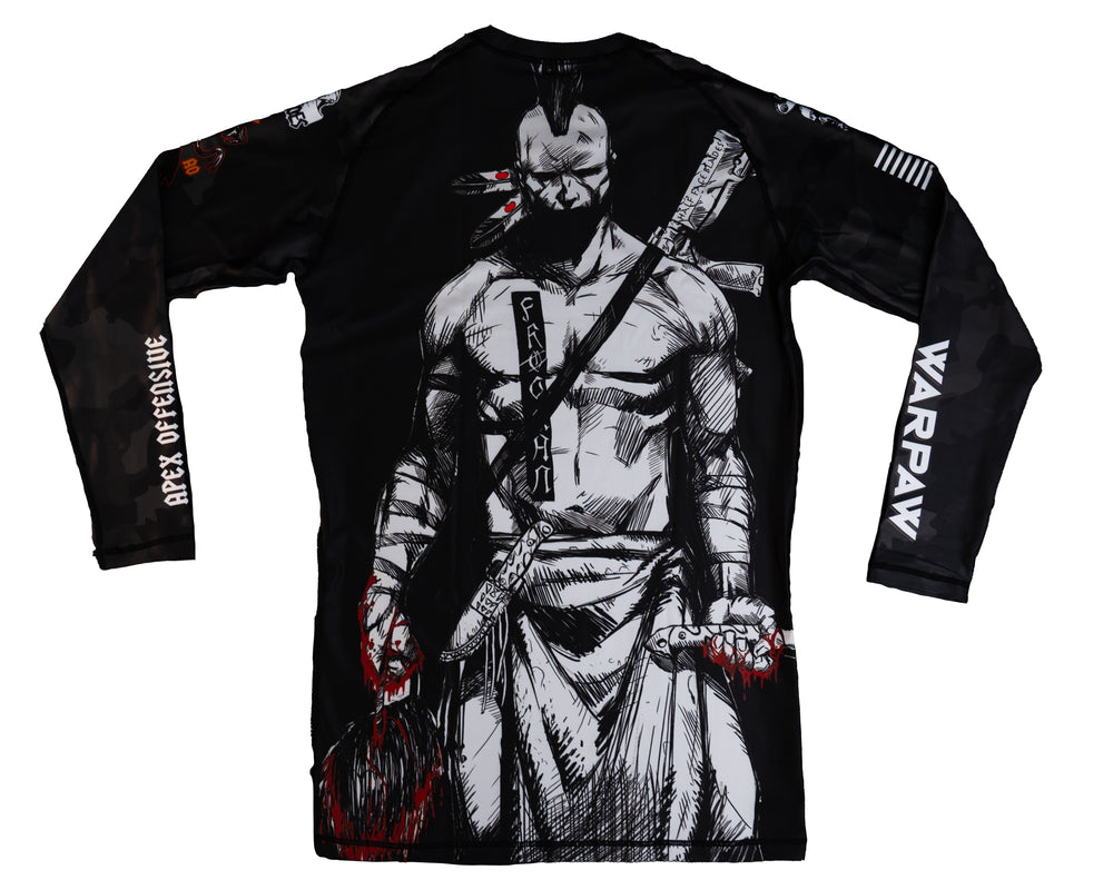 Grey Rash Guard Long sleeve, HFB Flag and HFB scalper, Apex Offensive, Canoe Club USA, WeKBD, Warpaw logos