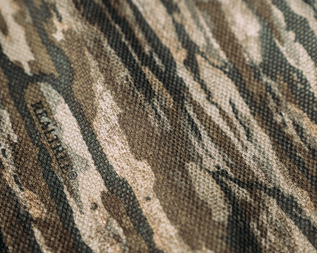 HFB X Realtree Legacy Back Country Blade Set and Leather Roll- Desert Ironwood, Realtree Original Camo Cerakote, Allen Bolts, Textured Grip