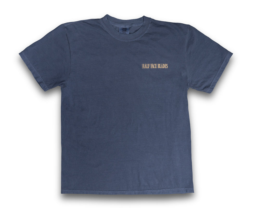 HFB Scalper & Bleeding Hearts Tee (Washed Blue)