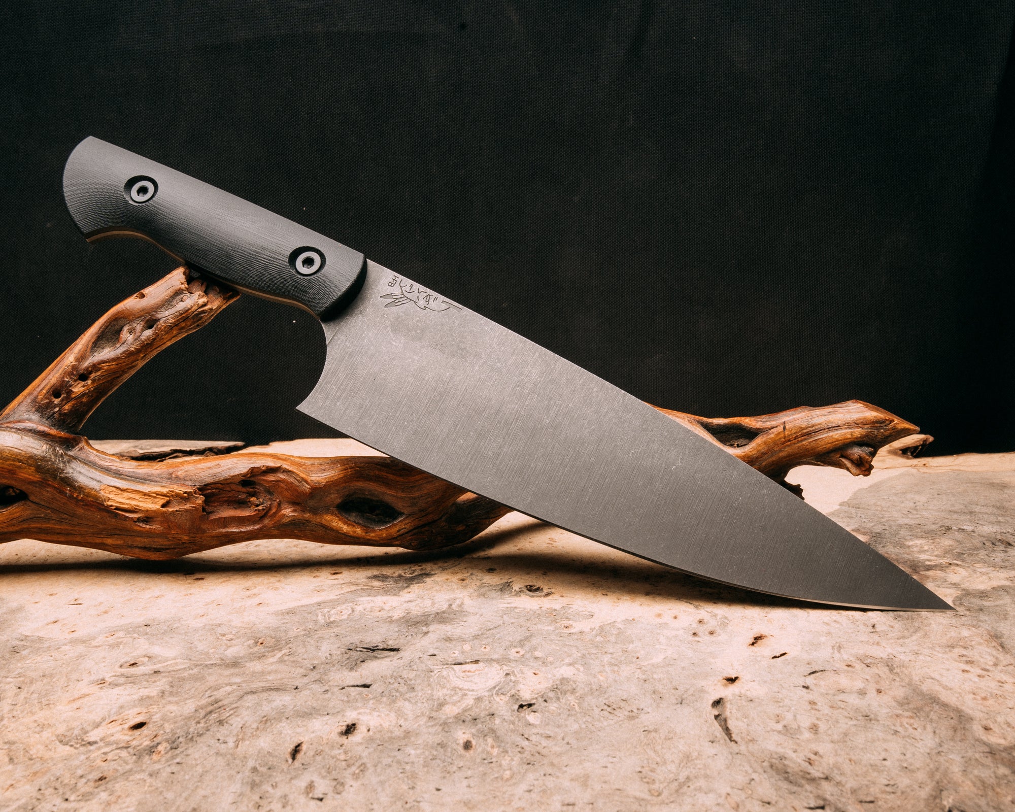 Chef Set- Black G10, allen bolts, smooth grip