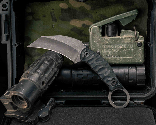 Karambito- Black G10, Allen Bolts, Textured Grip