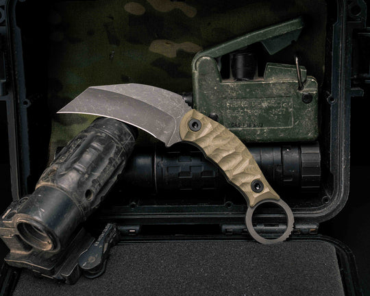 Karambito- OD Green G10, Allen Bolts, Textured Grip