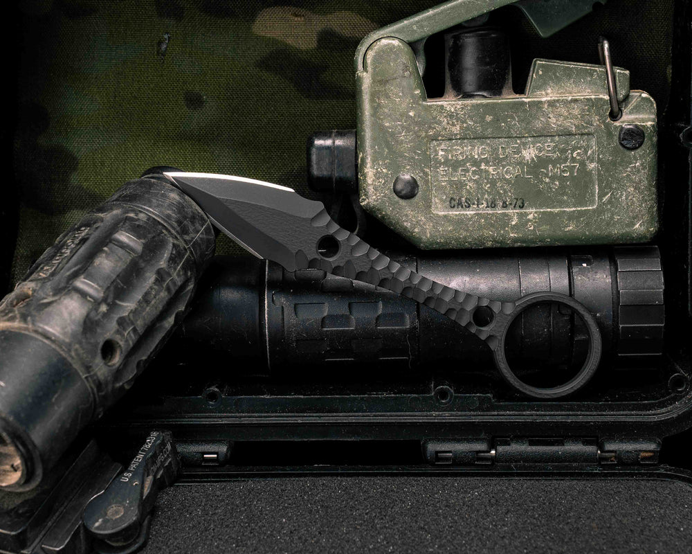Ringstrike- Armor Black Cerakote and Machined Rockwork Handle
