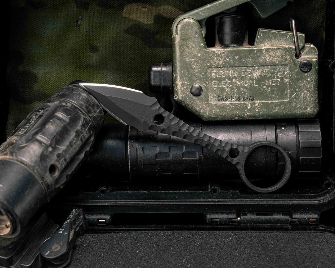 Ringstrike- Armor Black Cerakote and Machined Rockwork Handle