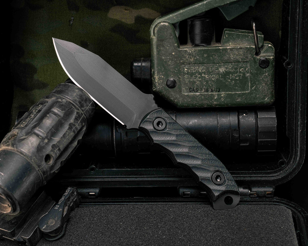 Disaster Cub- Black G10, Armor Black Cerakote, Allen Bolts, Textured Grip