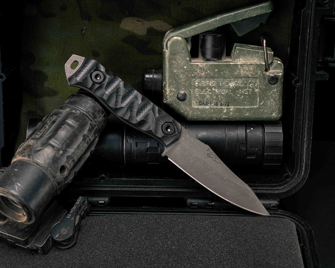 Field Knife Jr- Black G10, Allen Bolts, Textured Grip