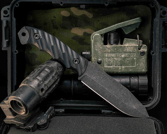 Disaster Breacher- Black G10, Allen Bolts, Textured Grip