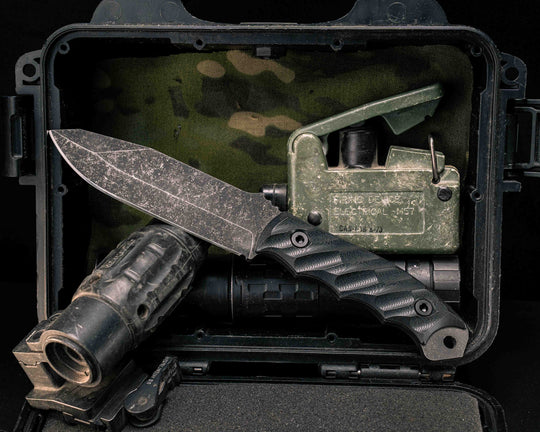 Disaster Breacher- Black G10, Allen Bolts, Textured Grip