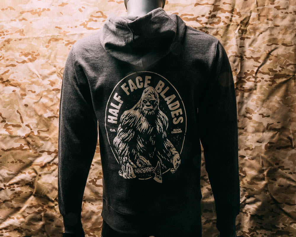 Big Foot- Pull Over Hoodie Charcoal Heather