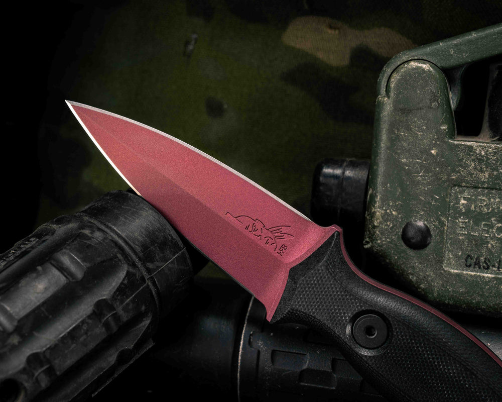 Pulse Checker- Black G10, Cranberry Frost Cerakote, Allen Bolts, Smooth Grip