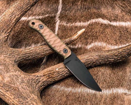 Feather Light- Coyote/OD Green G10, Armor Black Cerakote, Allen Bolts, Textured Grip