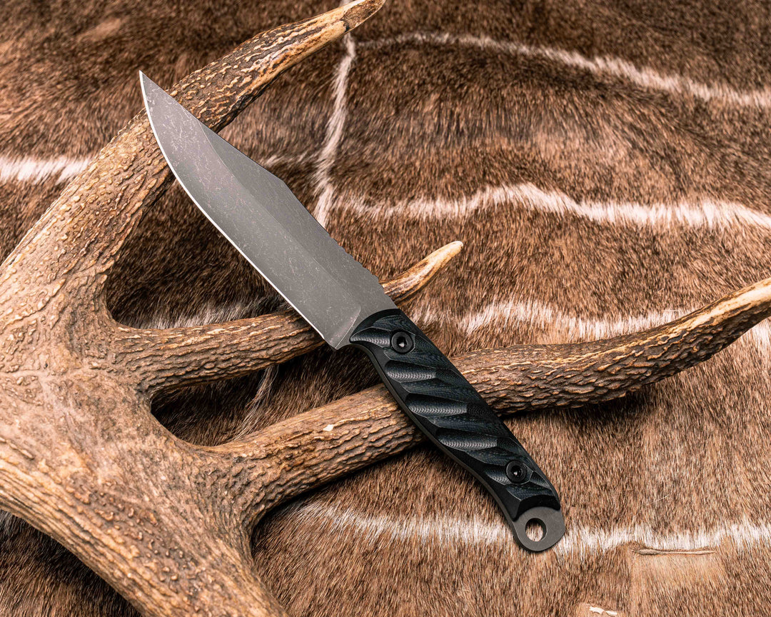 Crow Scout - Black G10, Allen Bolts, Textured Grip
