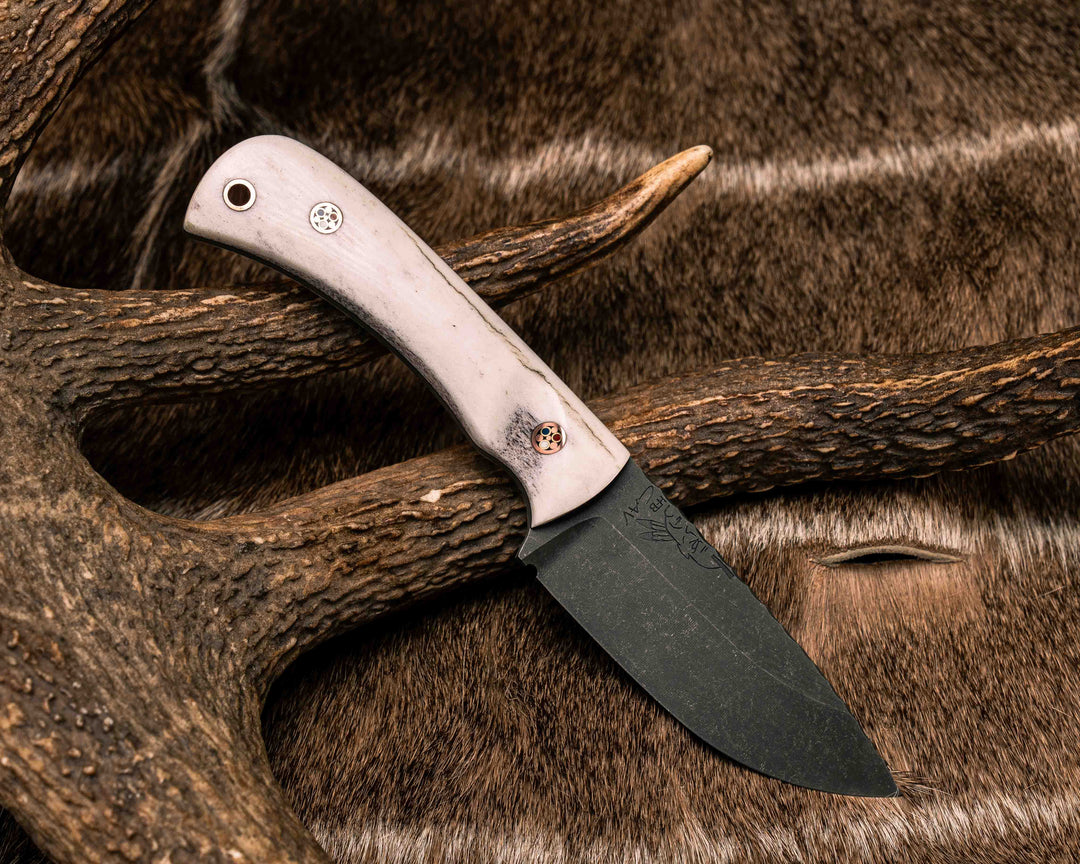 Cav Jr - Elk, Copper Patriot Mosaic Pins, Copper Lanyard Pin, Textured Grip