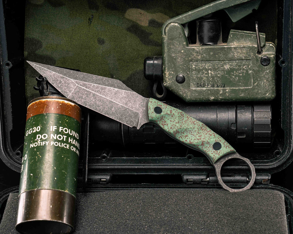 Ring Tac Tanto- Tropic Heat GripX, CF Pins, Textured Grip