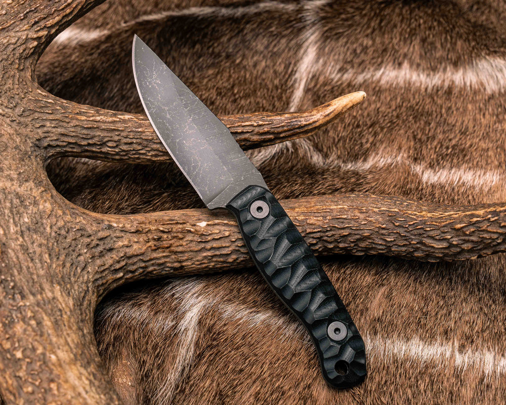 Feather Light- Black G10, Allen Bolts, Textured Grip