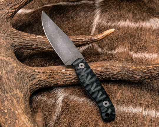 Feather Light- Black G10, Allen Bolts, Textured Grip