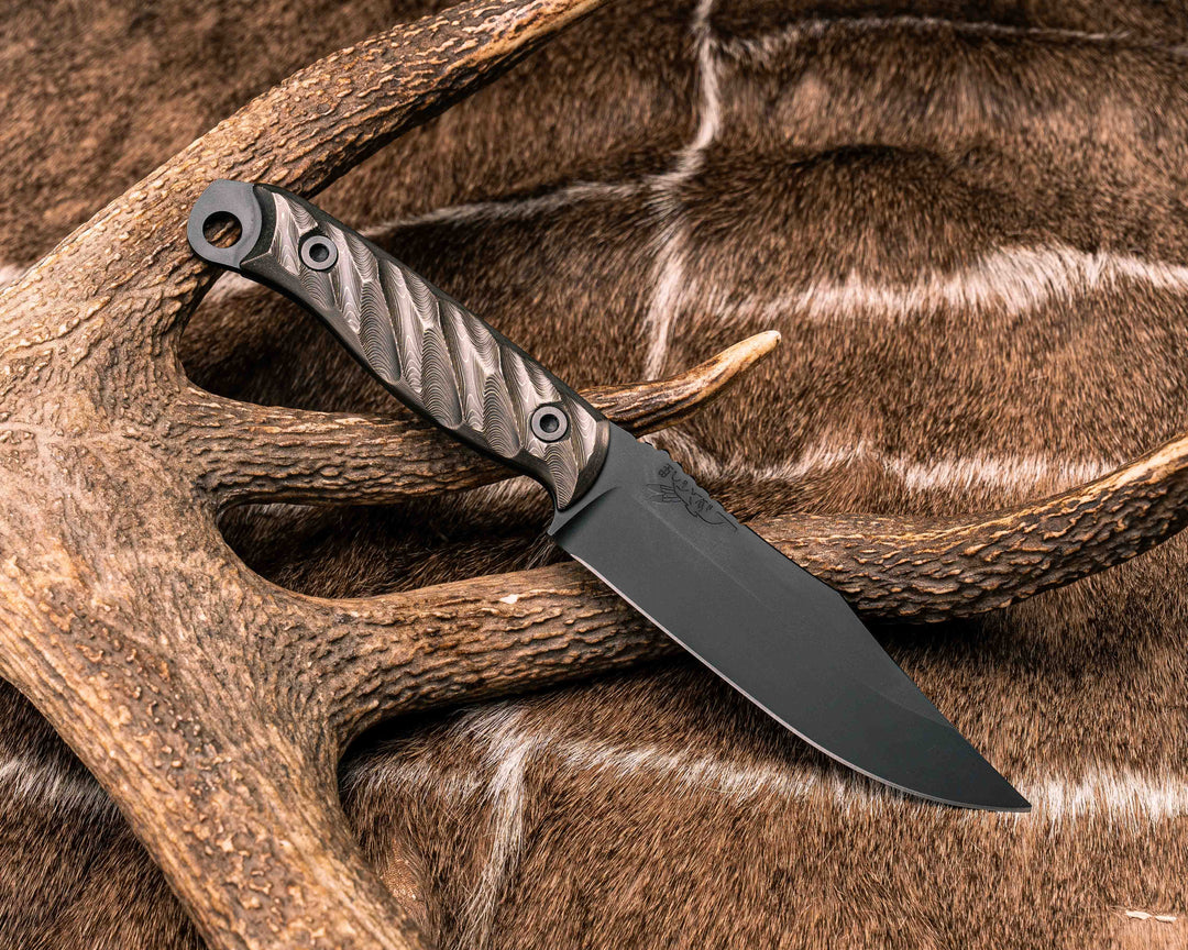 Crow Scout - Gold Camo Carbon, Armor Black Cerakote, Allen Bolts, Textured Grip