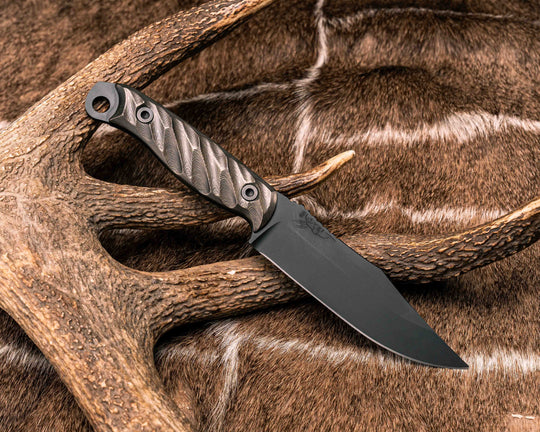 Crow Scout - Gold Camo Carbon, Armor Black Cerakote, Allen Bolts, Textured Grip