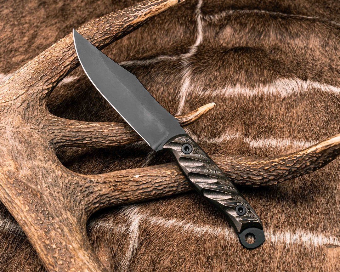 Crow Scout - Gold Camo Carbon, Armor Black Cerakote, Allen Bolts, Textured Grip