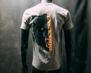 Half Face Blades Half Wolf Tee-shirt