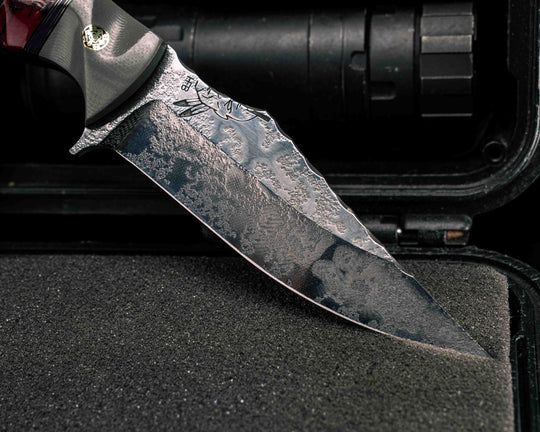 Tosahwi- Grey G10, Black G10, Brass and Purple G10 Pin SDtriping, Bloody Basin Tru-stone Split, Mosaic Pins, Brass Lanyard Pin, Textured Grip