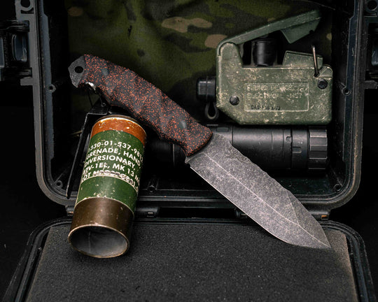 Disaster Breacher- Crimson Veil GripX, CF Pins, Textured Grip