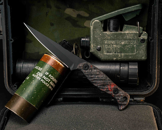 Congressman - Red Dark Matter Carbon, Armor Black Cerakote, Allen Bolts, Textured Grip, Closed Tang Lanyard Hole