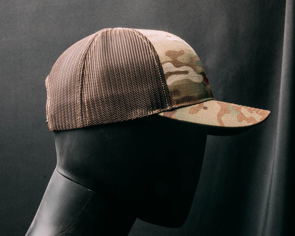 HFB Multicam Trucker, brown mesh