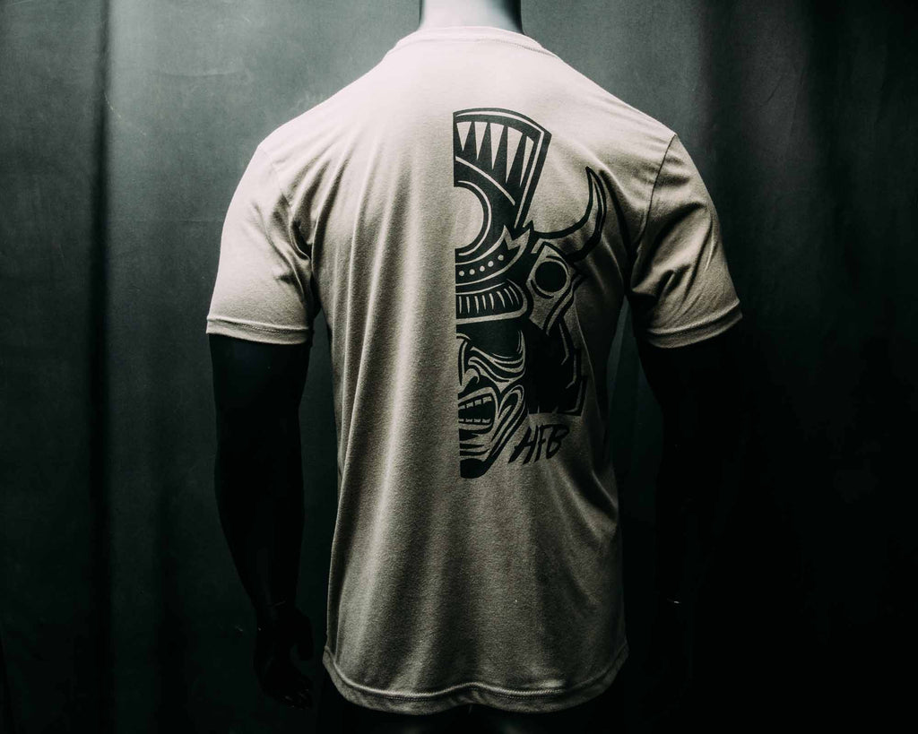 Samurai logo tee (Venetian grey)