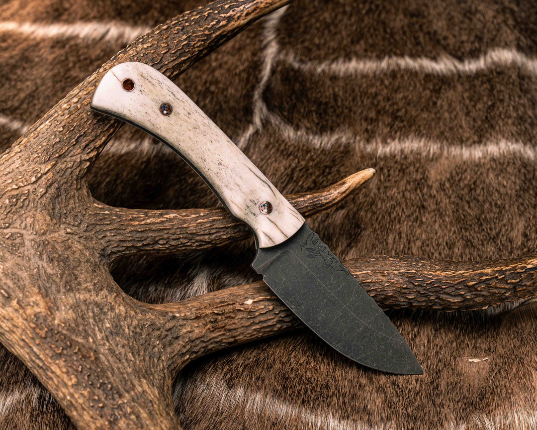 Cavner- Elk Antler, Copper Patriot Pins, Copper Lanyard Pin, Textured Grip