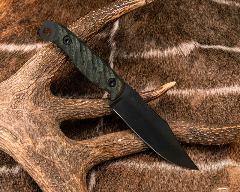 Crow Scout - Jungle Wear Carbon, Armor Black Cerakote, Allen Bolts, Textured Grip