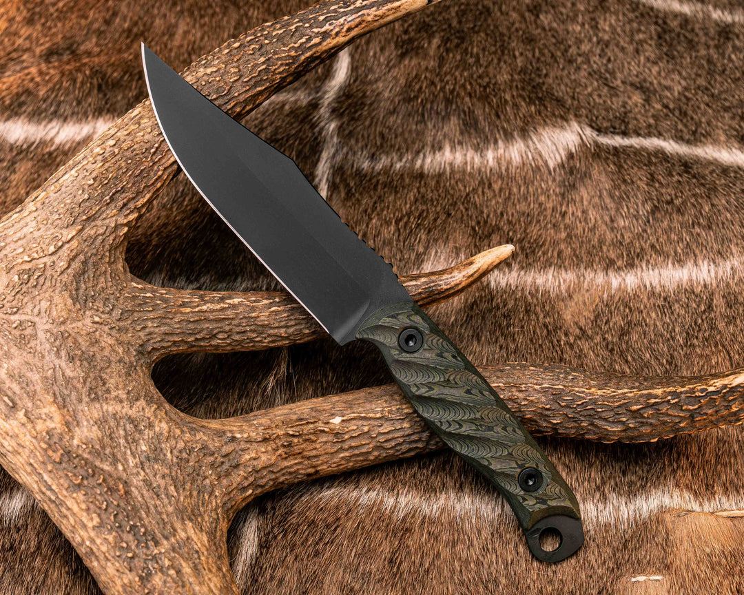 Crow Scout - Jungle Wear Carbon, Armor Black Cerakote, Allen Bolts, Textured Grip