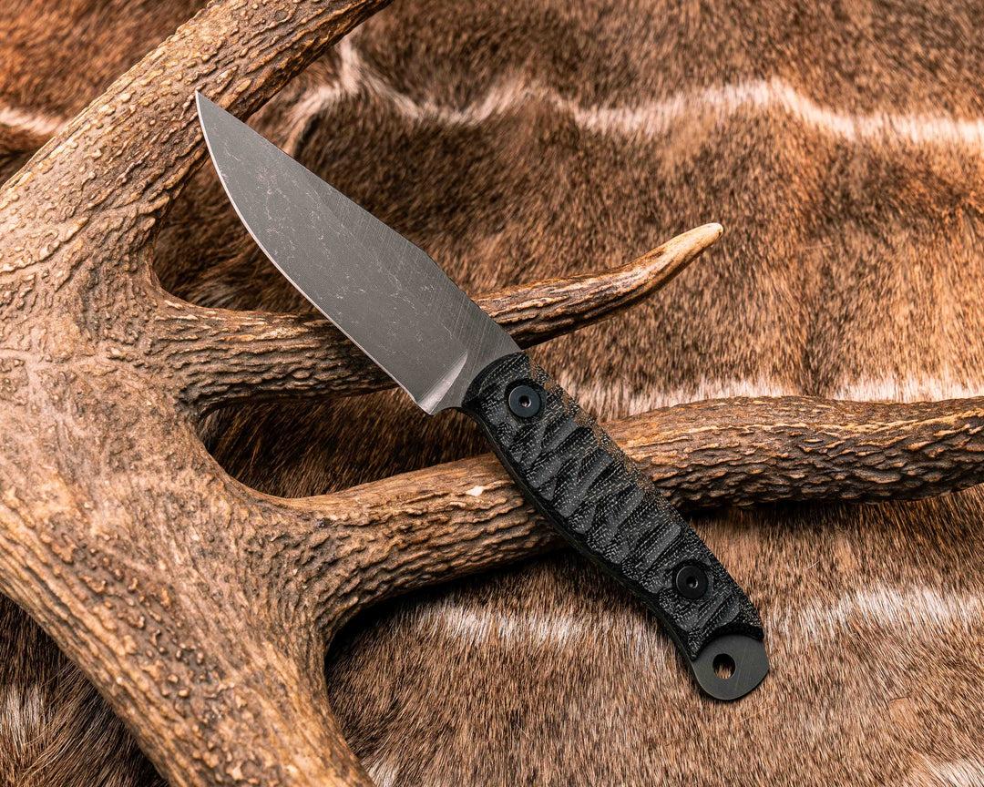 Crow Scalper- Black G10, Allen Bolts, Textured Grip