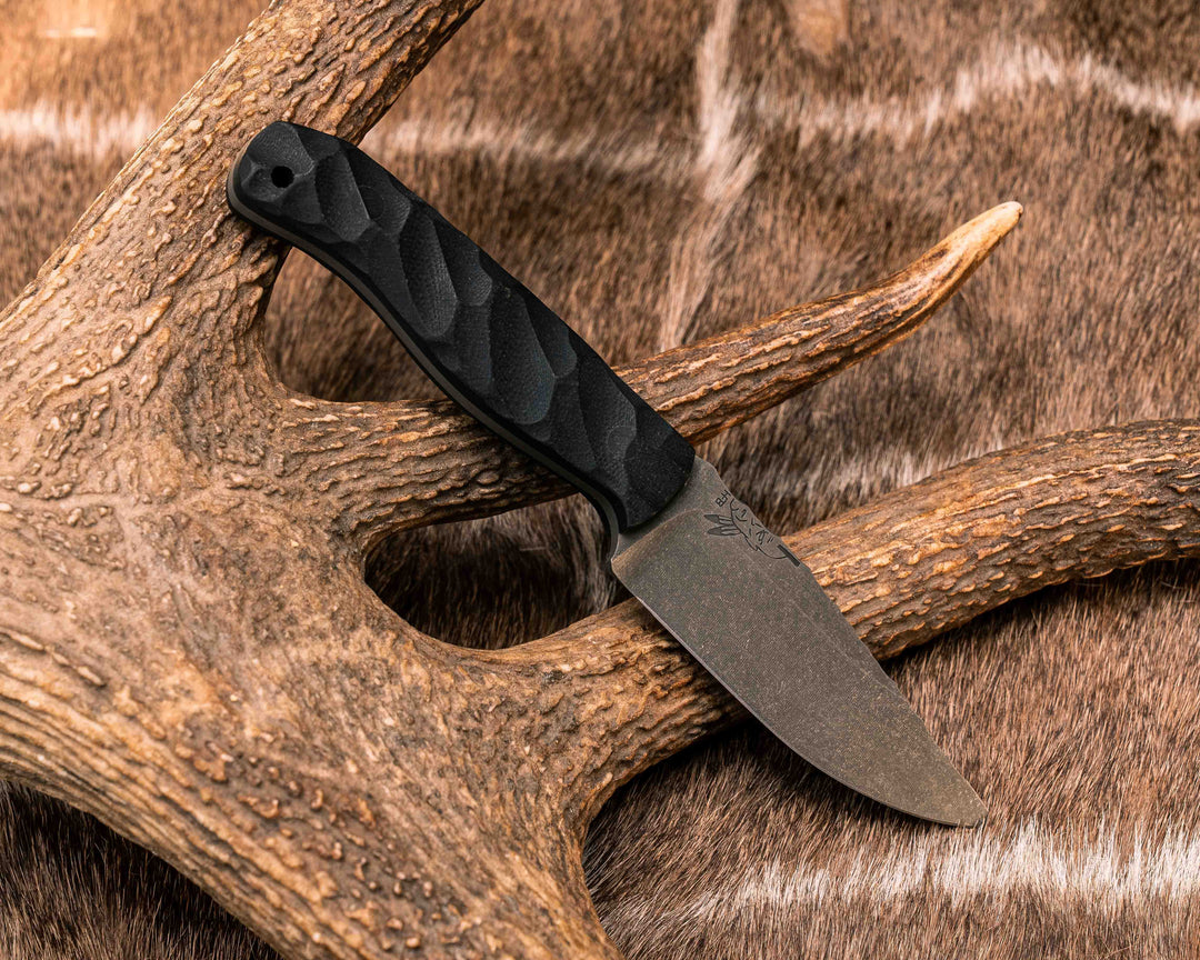 Feather Light- Black G10, CF Pins, CF Lanyard Pin, Textured Grip