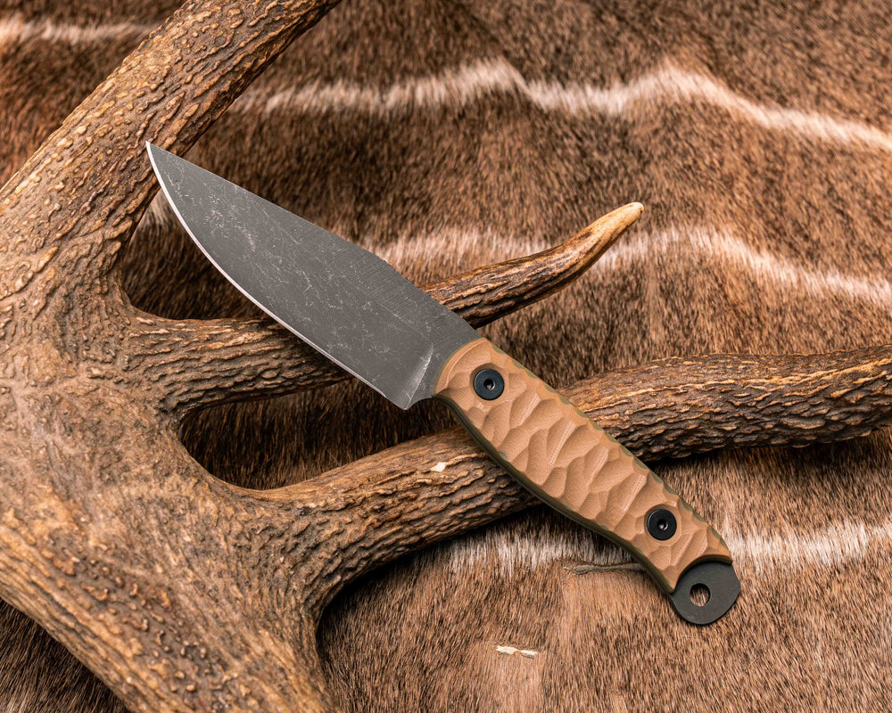 Crow Scalper- Coyote/OD Green G10, Allen Bolts, Textured Grip