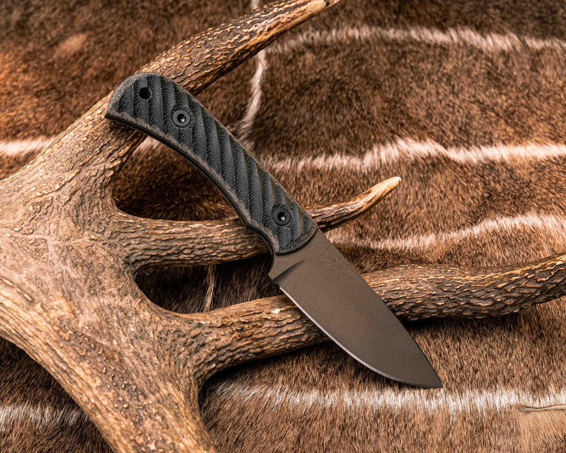 Cavner- Black/OD Green Canvas Micarta, Midnight Bronze Cerakote, Allen Bolts, Textured Grip
