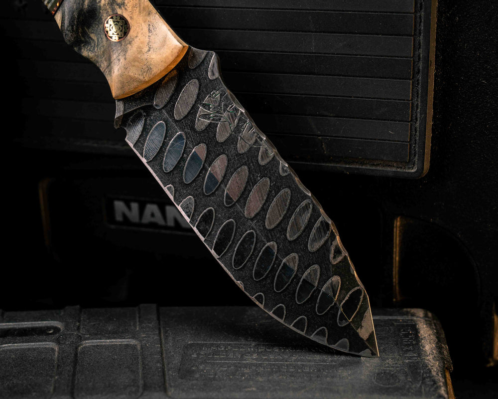 Disaster Cub- Buckeye Burl, Black G10, Copper, OD Green G10, White G10 and Copper Split, Desert Ironwood, Mosaic Pins, Brass Lanyard Pin, Textured Grip
