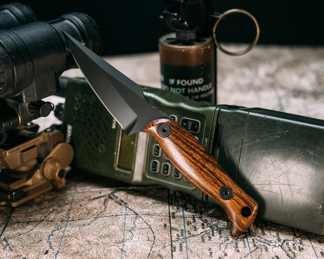 Gulo Gulo- Desert Ironwood, Armor Black Cerakote, Allen Bolts, Smooth Grip