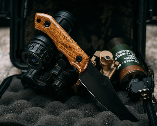 Red Cloud- Desert Ironwood, Armor Black Cerakote, Allen Bolts, Smooth Grip
