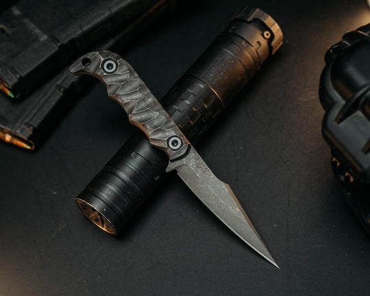 Senator- Black Camo Carbon fiber,  Allen Bolts, Chaos Grip