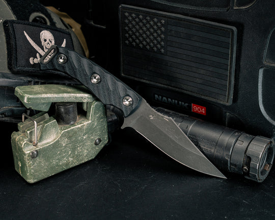 Tosahwi - Black G10, Ti Allen Bolts, Textured Grip