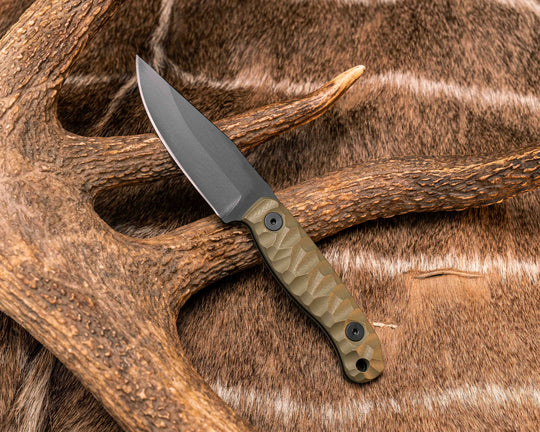 Feather Light- OD Green G10, Armor Black Cerakote, Allen Bolts, Textured Grip