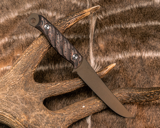 Crow Breakdown- Copper Camo Carbon, Midnight Bronze Cerakote, Allen Bolts, Textured Grip