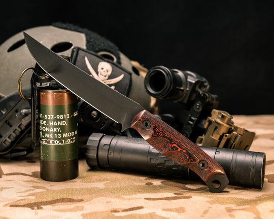 Crow Breakdown- Lava Flow FAT Carbon, Armor Black Cerakote, Allen Bolts, Grooved Grip