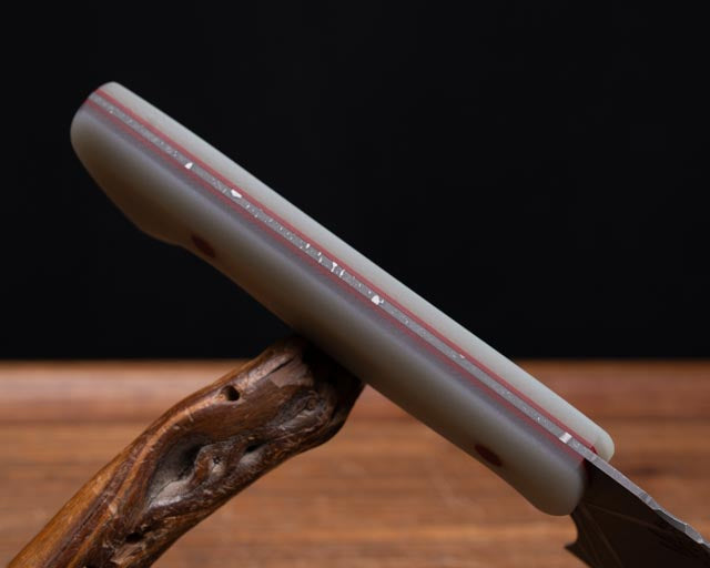 Chef Set- Jade G10, Ruby G10 Liner, Ruby G10 Pins, Smooth Grip