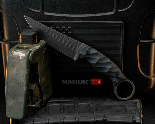 Osoraku 3" Mini- Graphite G10, CF Pins, Textured Grip