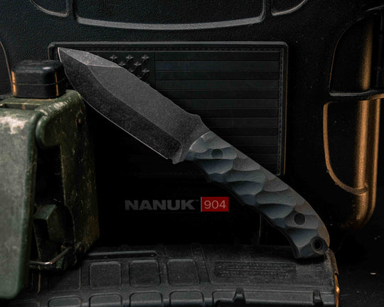 Disaster Cub- Graphite G10, CF Pins, CF Lanyard Pin, Textured Grip