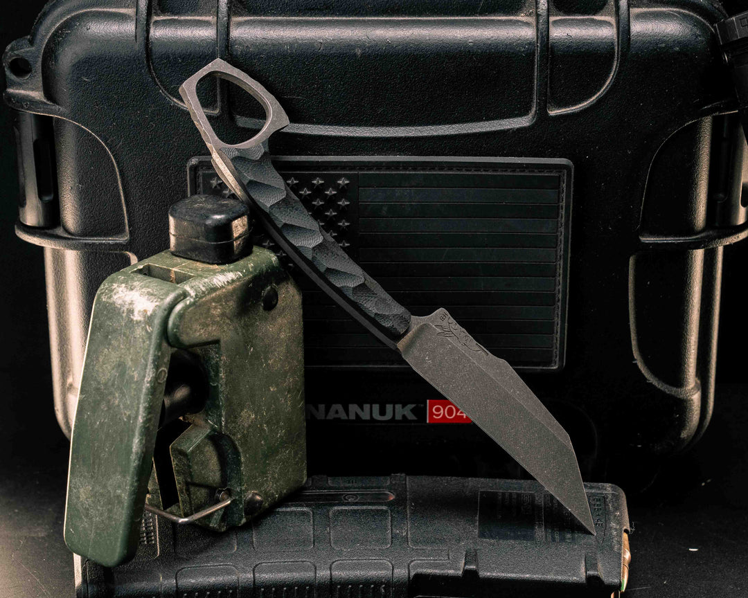 SOPHS- Black G10, CF Pins, Textured Grip