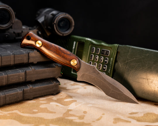 Extremis MK1- Desert Ironwood, Brass Allen Bolts, Smooth Grip